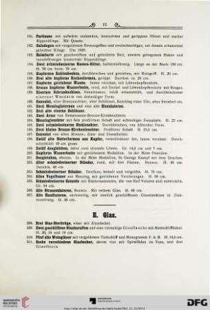 E. Glas (Nr. 208-219)