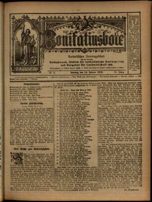 Ausgabe vom Sonntag, den 24. Februar 1918.