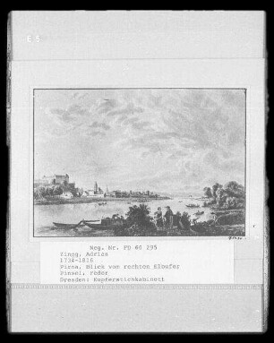 Pirna, Blick vom rechten Elbufer