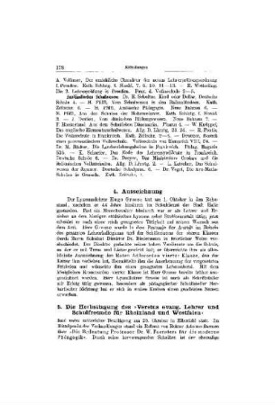 Die Herbsttagung des >Vereins evang. Lehrer und Schulfreunde für Rheinland und Westfalen