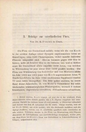 Beiträge zur vaterländischen Flora