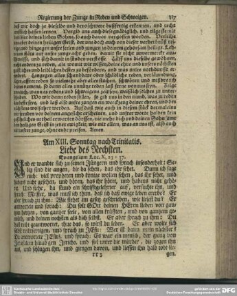 Am XIII. Sonntag nach Trinitatis. Liebe des Nechsten. Evangelium Luc. X, 23-37