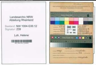 Entnazifizierung Helene Loh , geb. 31.05.1903 ()