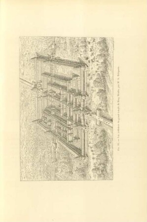 Fig. 88. Vue restaurée du grand temple de Bêng Méaléa, ...
