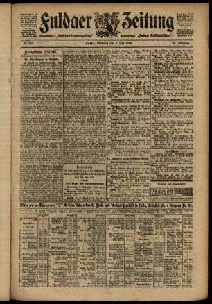Zweite Ausgabe vom Mittwoch, den 04. Juli 1906.
