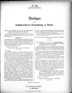 No. 45 (zu324+335), 26. Mai 1884