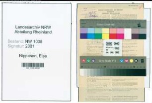 Entnazifizierung Else Nippesen , geb. 25.02.1906 ()