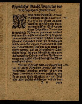A2r-B2v, Newe Zeitung, Warhafftiger, gründlicher vnd eygentlicher Bericht...