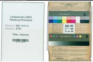 Entnazifizierung Heinrich Tillier , geb. 24.04.1911 (Eisenbahner)