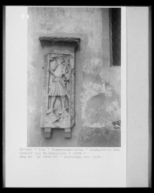Grabplatte des Oswald von Wolkenstein