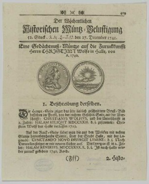 Bildnis des Christian Wolf