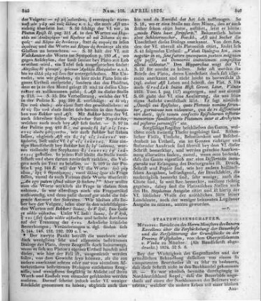 Vincke, L. v.: Bericht an des Herrn Ministers des Innern Exzellenz über die Zerstückelung der Bauerhöfe und die Zersplitterung der Grundstücke in der Provinz Westfalen. Münster: [Aschendorf] 1824