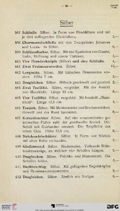 Silber (Nr. 597-619)