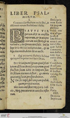 Liber psalmorum primus