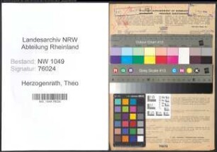 Entnazifizierung Theo Herzogenrath , geb. 13.09.1912 (Kaufmann)