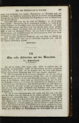 ¬Eine¬ erste Leselection auf der Unterstufe