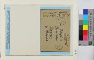 Privat-Feldpostbrief, Schiffsname/Landeinheit: U 640, Feldpostnr. 50291; Frankatur, Mi.-Nr.: [Keine]; Poststempel: a 6.2.43; Nebenstempel: [nicht lesbar]