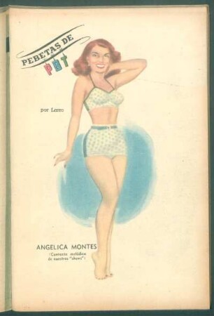 Angélica Montes (cantante melódica de nuestros "shows") - [Caricatura] : Pebetas de PBT