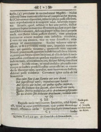 §. XII. - §. XIII. Causae positivae.