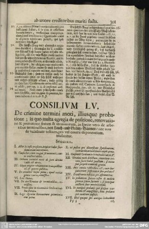 Consilium LV. De crimine termini moti, illiusque probatione; [...]