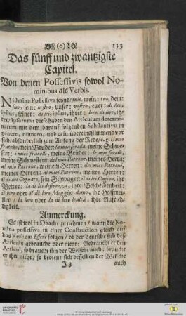 Das fünff und zwantzigste Capitel
