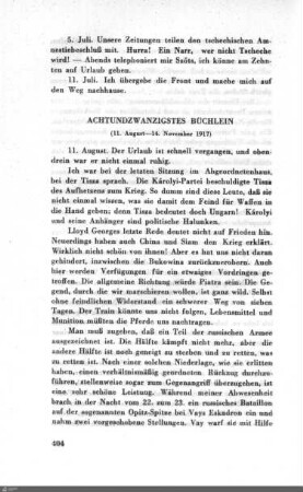 Achtundzwanzigstes Büchlein