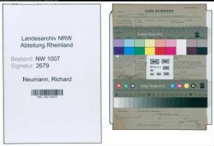 Entnazifizierung Richard Neumann , geb. 15.05.1904 (Lehrer)