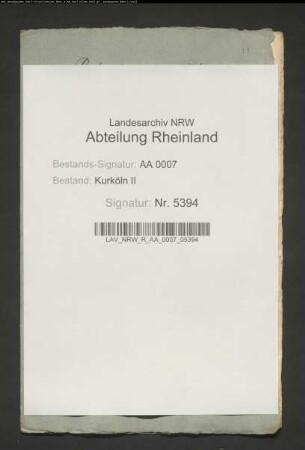 Relatio cum votis betr. den unterhalb von Hohenbudberg auf dem sog. Friemersheimer Deich moersischerseits gesetzten Scheidepfahl und dessen Auswerfung