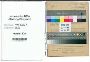 Entnazifizierung Karl Kramer , geb. 28.06.1900 (Beamter)