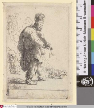 [Der blinde Geiger; The Blind Fiddler; Aveugle jouant du violon]