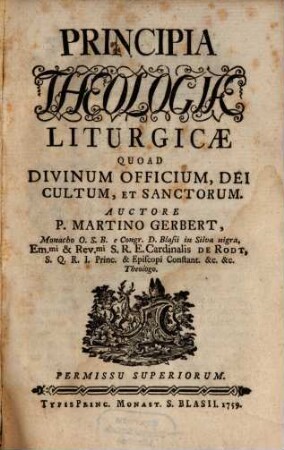Principia theologiae liturgicae