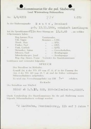 Maute, Bernhard