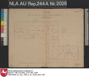 Stickhausen, Amtsgerichtsgebäude und Beamtenwohnung: Grundriss Obergeschoss