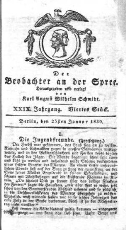 4. Stueck, 25. Januar 1830