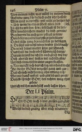 (Der LI. Psalm - Der LX. Psalm)