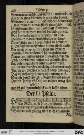 (Der LI. Psalm - Der LX. Psalm)