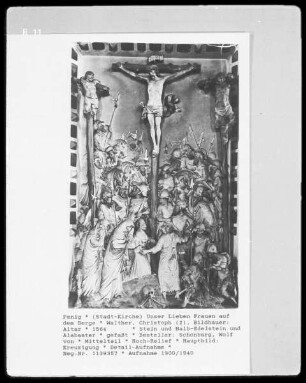 Altar — Mittelteil — Hauptbild: Kreuzigung