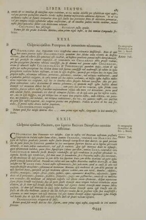 XXXII. Chilperici ejusdem Placitum, quo superius Bacivum Dionysiano coenobio adstruitur.