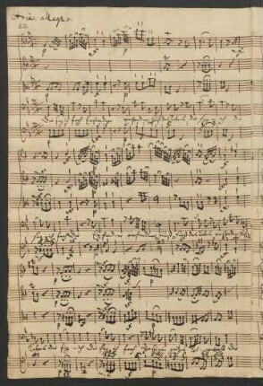 3. Aria (B): Dir sing ich froh, erstandner Fürst