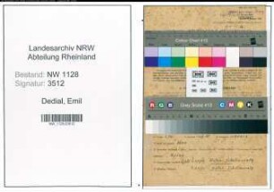 Entnazifizierung Emil Dedial , geb. 08.01.1915 (Polizist)