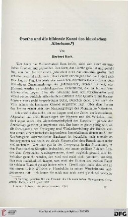 26: Goethe und die bildende Kunst des klassischen Altertums
