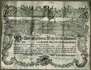 Geleitbrief des Sattlers Karl Michel, 1800