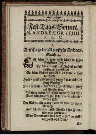 Fest-Tags-Sonnet