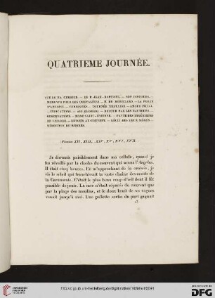 Quatrième journée