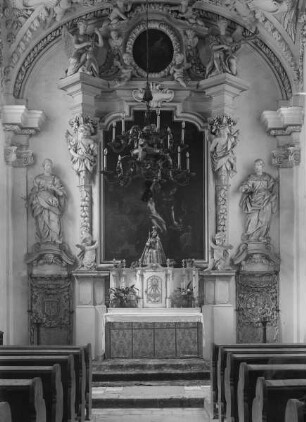 Die heilige Irene wäscht die Wunden des heiligen Sebastian