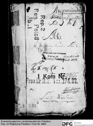 Ein- und Durchführung der Städteordnung in Angermünde