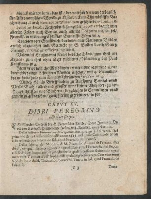 Caput XV. Libri Peregrino idiomate scripti.