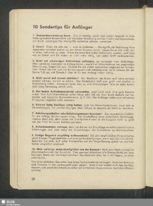 10 Sondertips für Anfänger