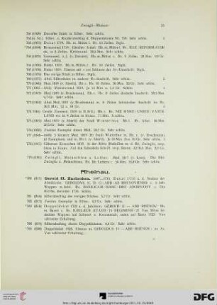 Rheinau (Nr. 780-792)