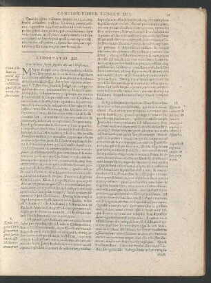 Exhortatio XIII.